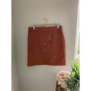 Versona Rust Mini Skirt